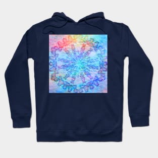 Tribal kaleidoscope on felt Hoodie